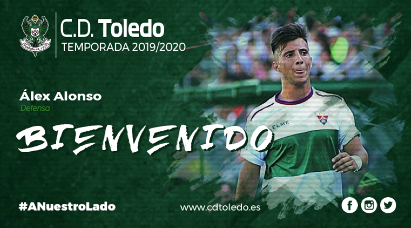 Álex Alonso, un lateral zurdo para el CD Toledo.