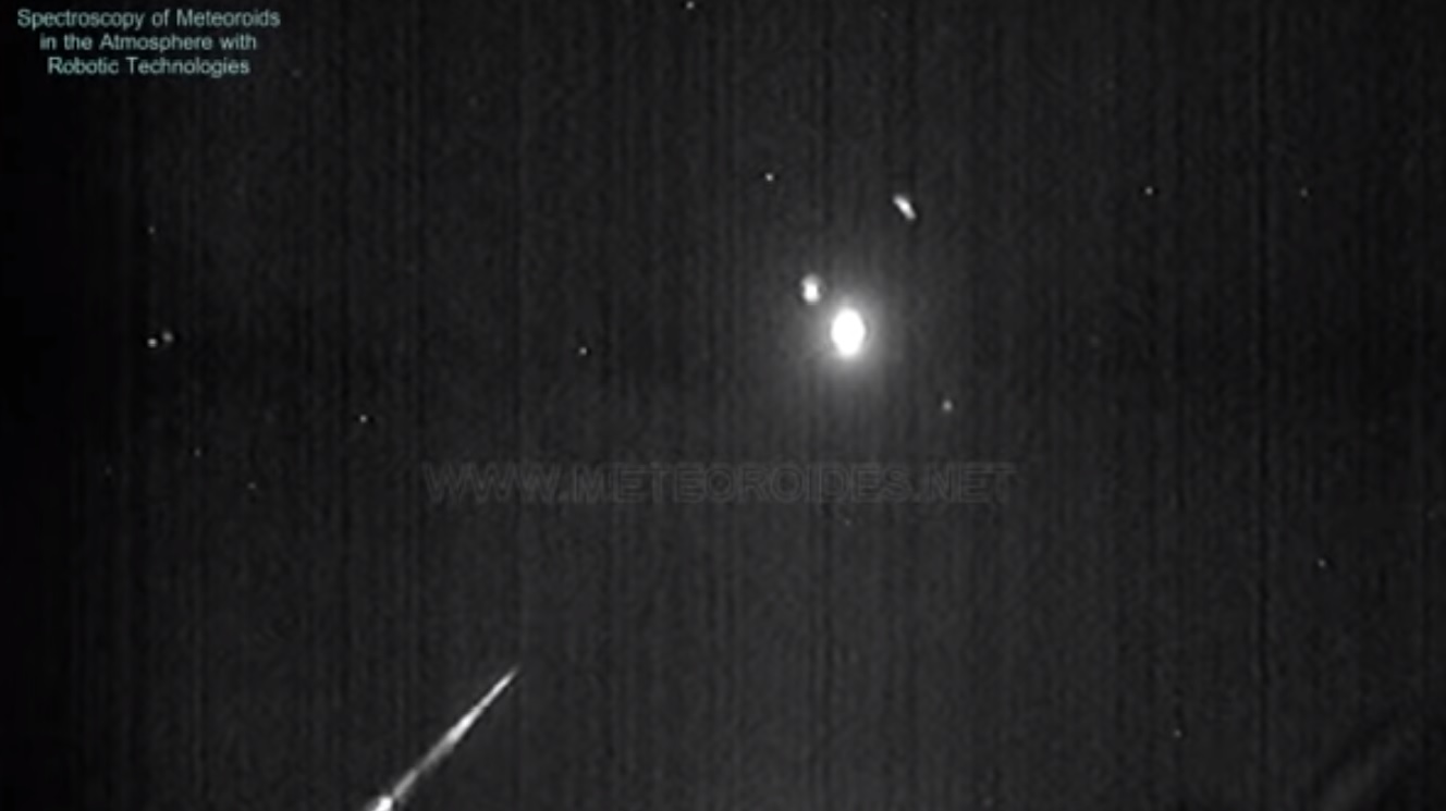Imagen de la bola de fuego captada por el Complejo Astronómico de La Hita (Toledo).