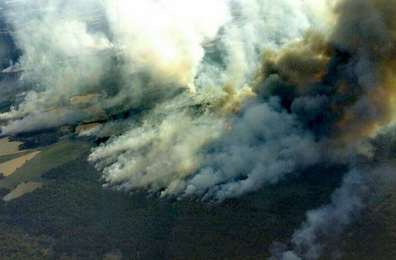 Incendio en Barchín del Hoyo. Foto: Batallón T15