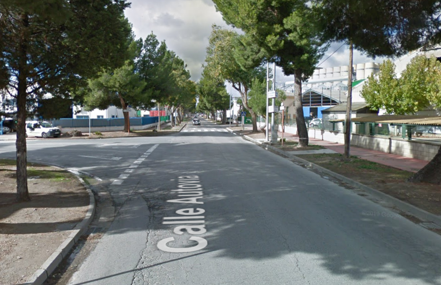 Calle Autovía, en Albacete. En una empresa de construcción se ha producido el accidente laboral.