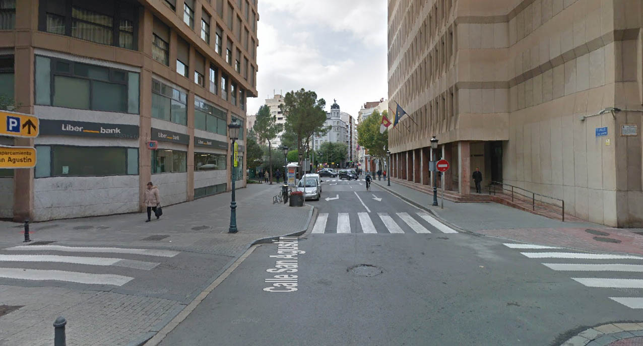 Calle San Agustín, en Albacete, donde se ha producido la agresión.