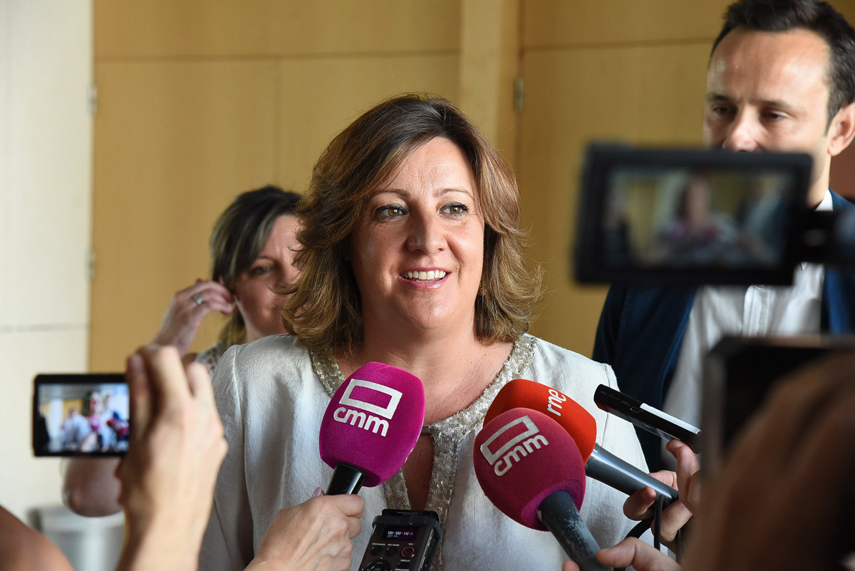 Patricia Franco antes de asistir al encuentro de Lanzaderas de Empleo.