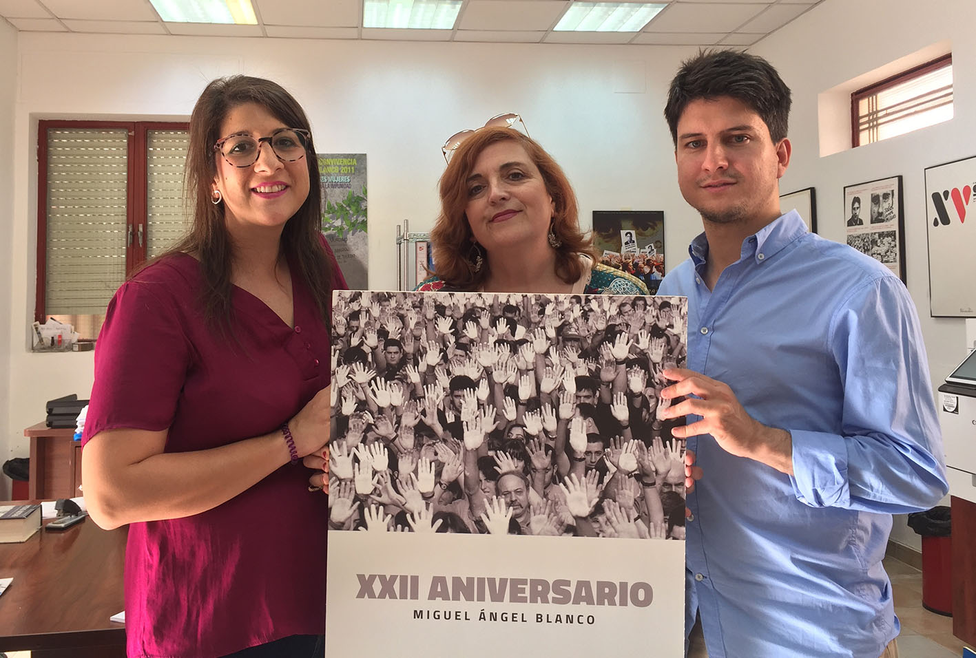 Marta Maroto, Cristina Fuentes y Diego Gago.