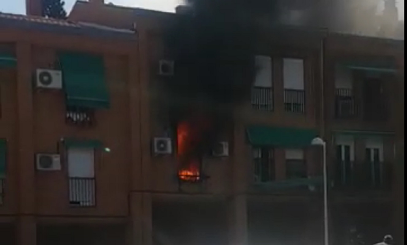 Incendio en una vivienda del Polígono, en Toledo.