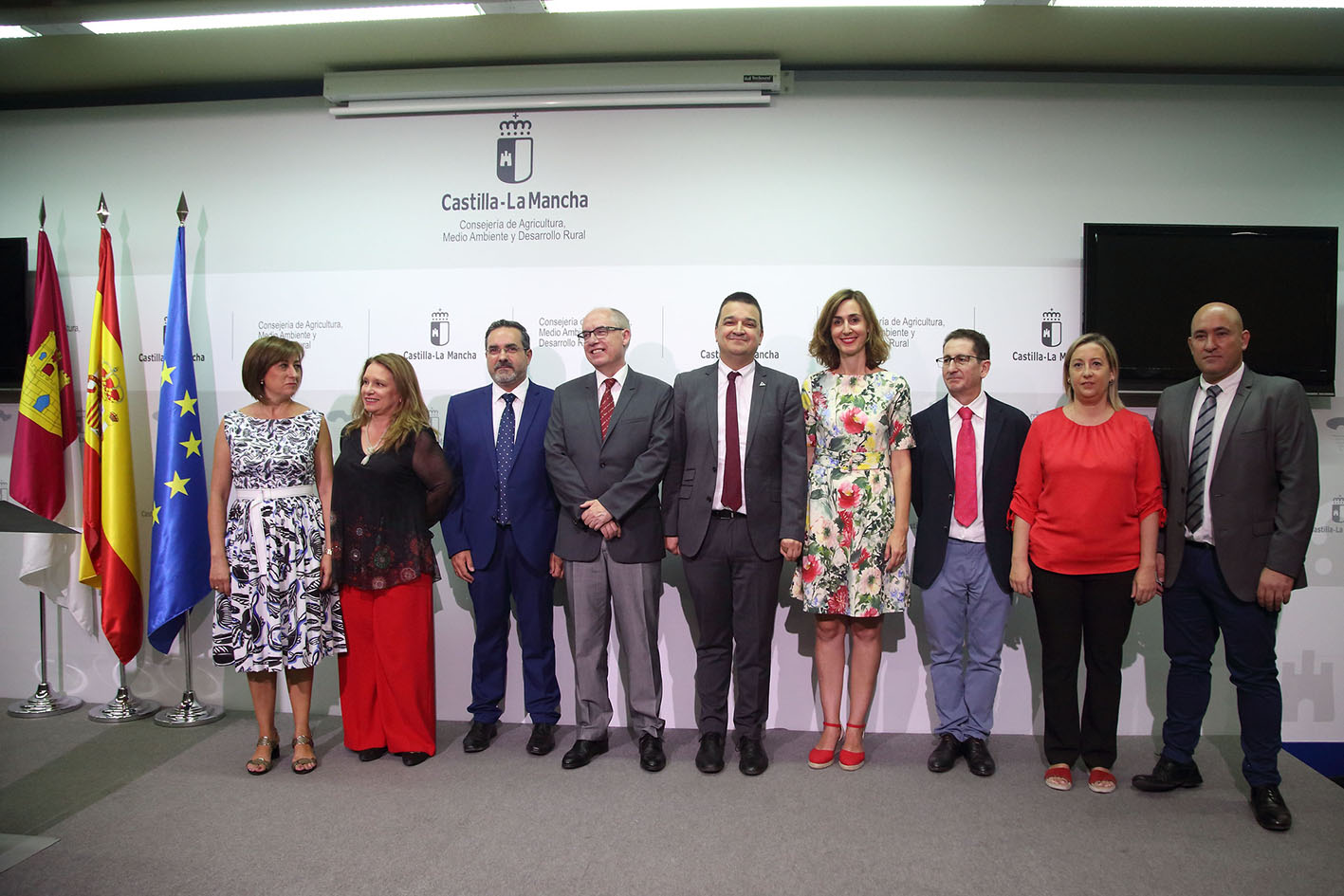 Equipo de dirección de la Consejería de Agricultura, Agua y Desarrollo Rural.