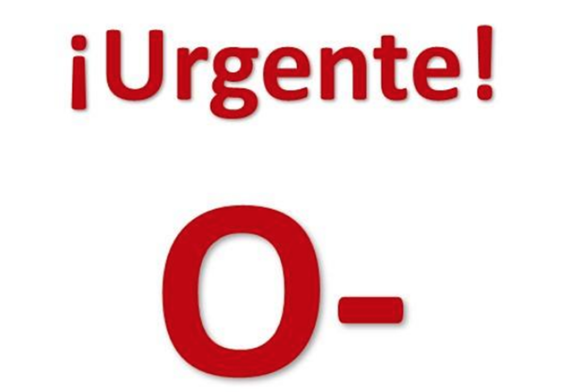 Es urgente que haya sangre del tipo 0- y por eso lo ha pedido el Banco de Sangre de Toledo.