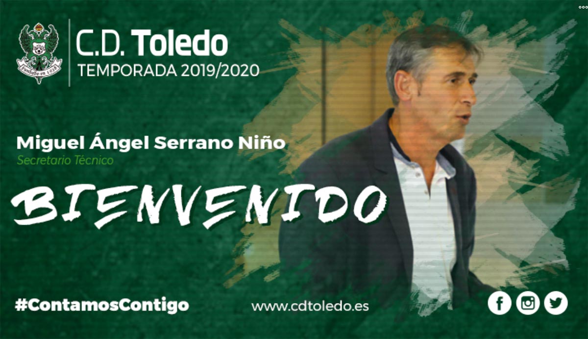 Miguel Ángel Serrano, nuevo secretario técnico del Toledo
