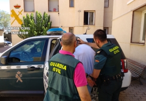 Momento de la detención de los ladrones de Toledo