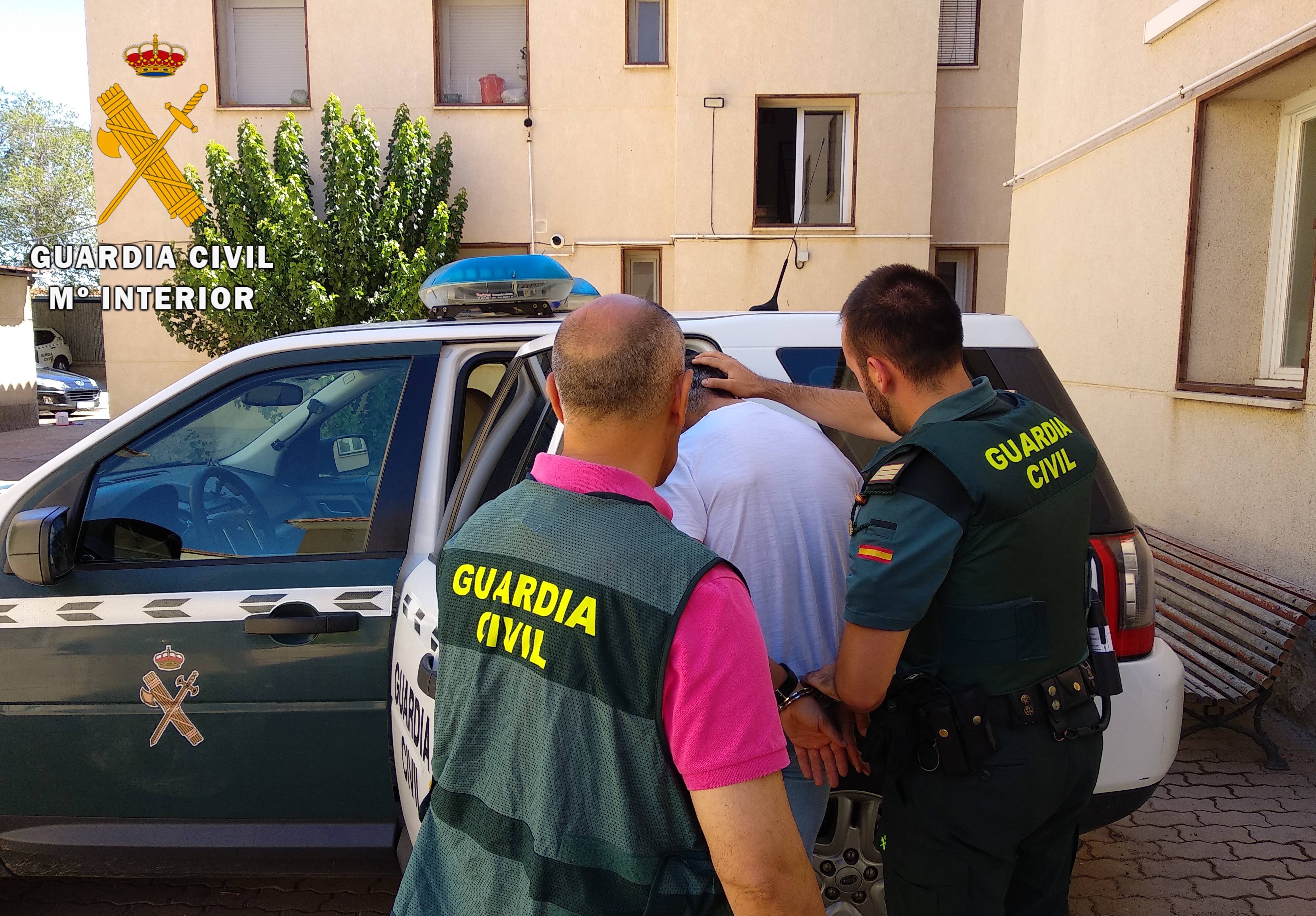 Momento de la detención de los ladrones de Toledo