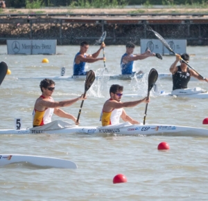 cubelos La pareja española en el Mundial de Szeged.