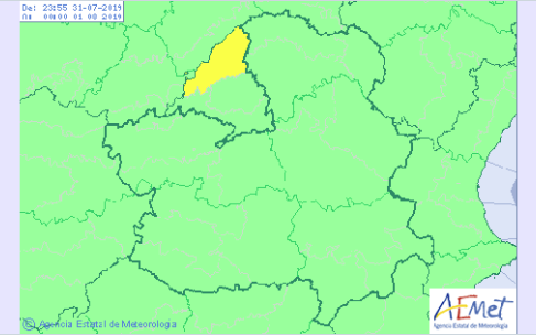 Mapa del tiempo de Castilla-La Mancha