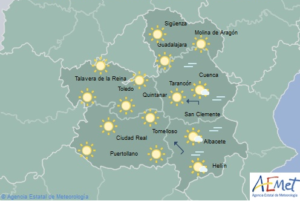 Mapa del tiempo en Castilla-La Mancha