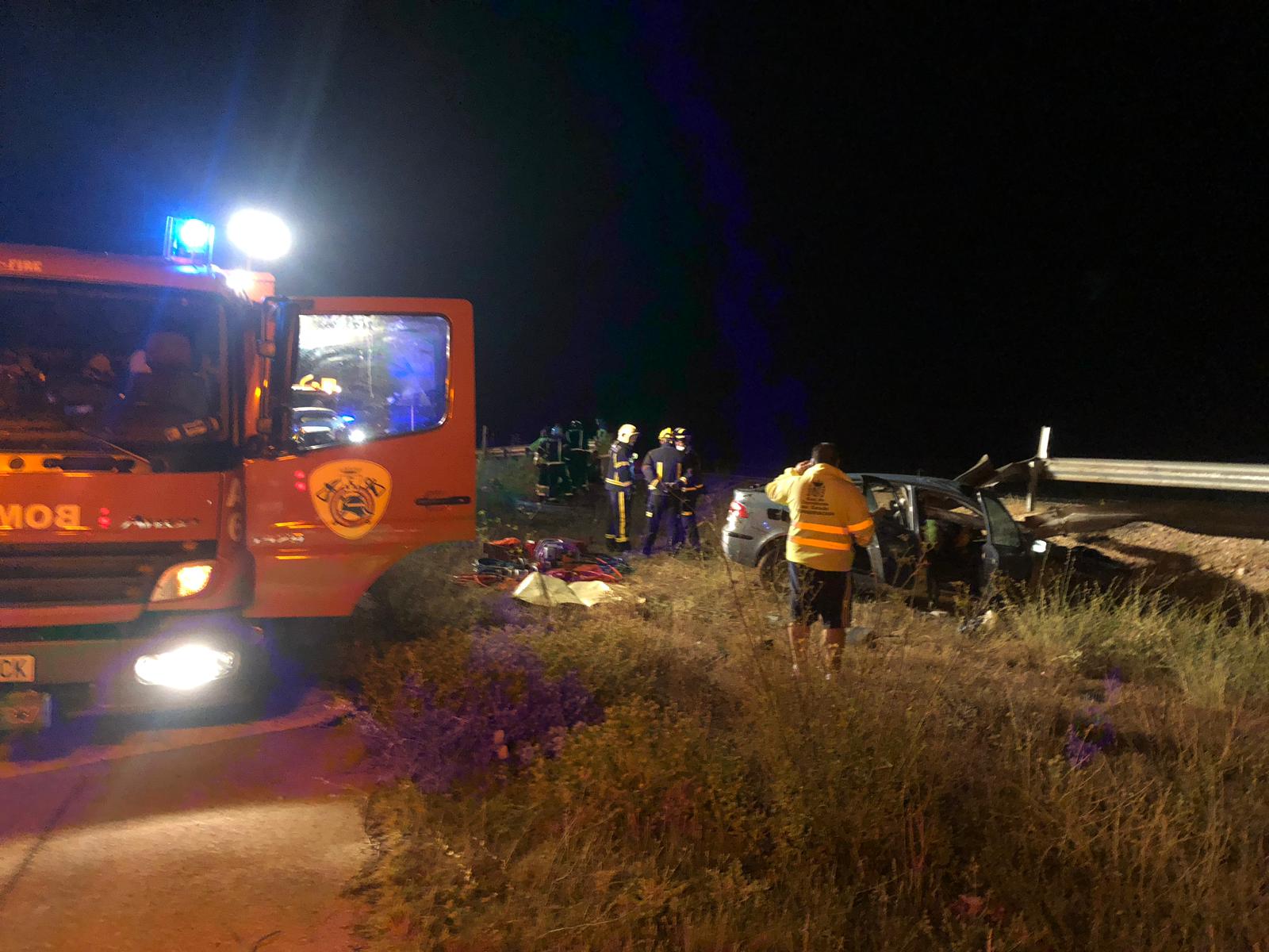 Accidente mortal en la N-322 en Albacete.