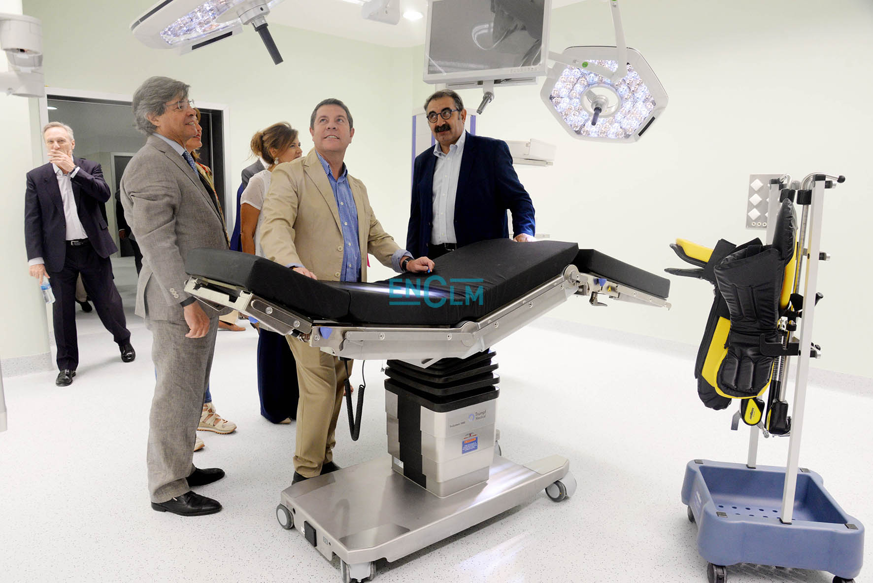 Page, durante su visita, hace unas fechas, al nuevo hospital de Toledo.