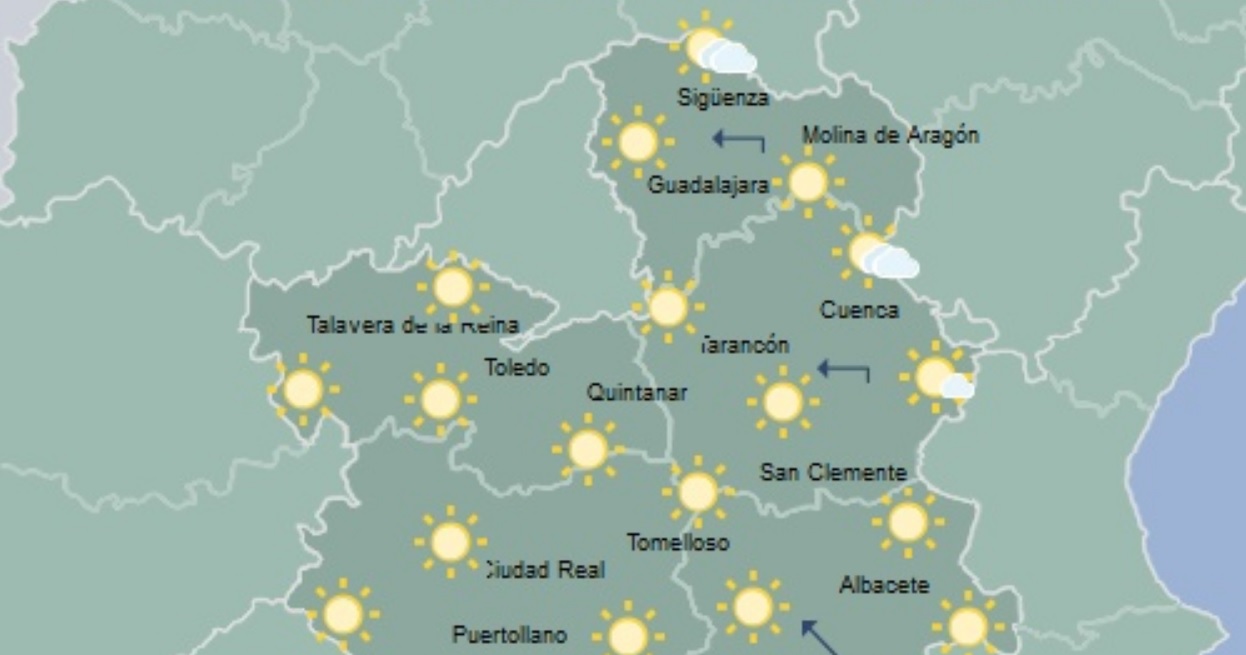 Mapa predictivo de la Aemet.