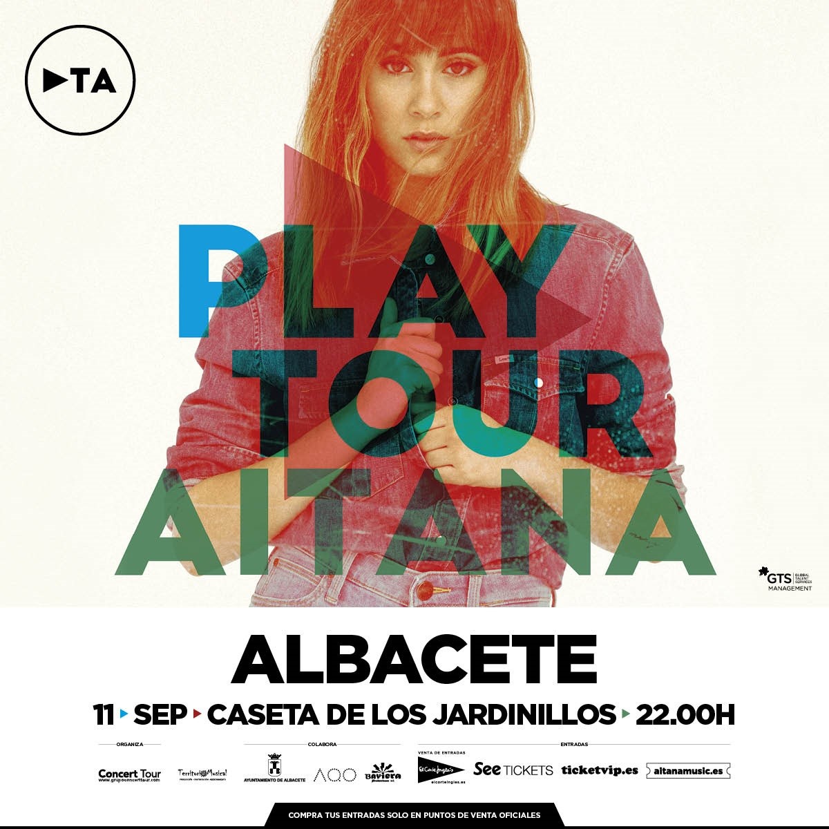 Cartel promocional de Aitana en la Feria de Albacete.