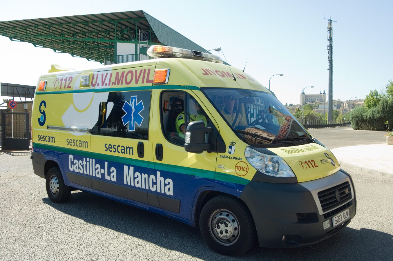 tarancón Imagen de archivo de una ambulancia del Sescam. villaseca carranque