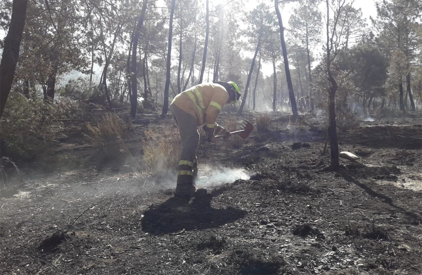 El incendio de Barchín del Hoyo, activo desde el martes, ya ha sido estabilizado y se extinguirá en las próximas horas.