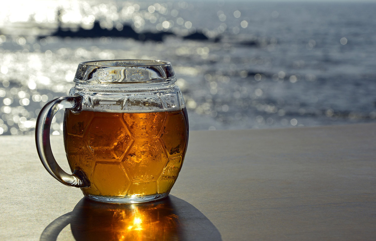 Cerveza, playa, verano