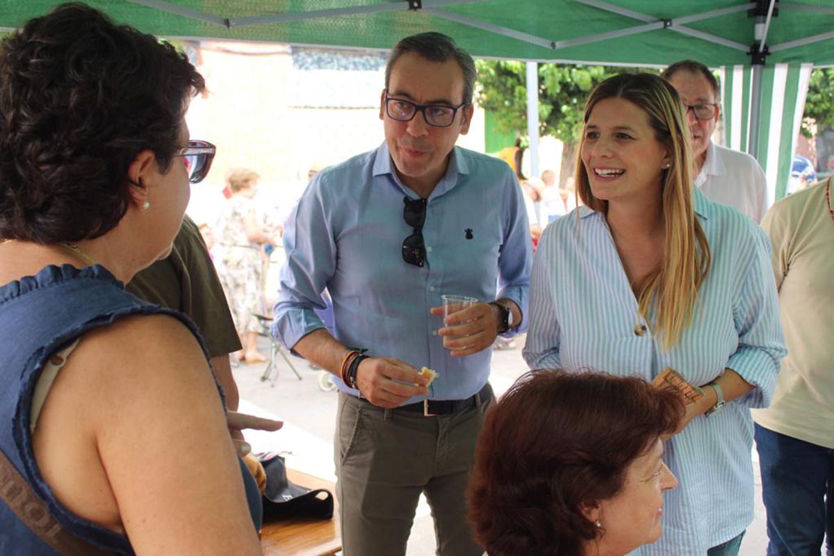 Carolina Agudo, secretaria general del PP en CLM, en la Feria de Alcázar de San Juan