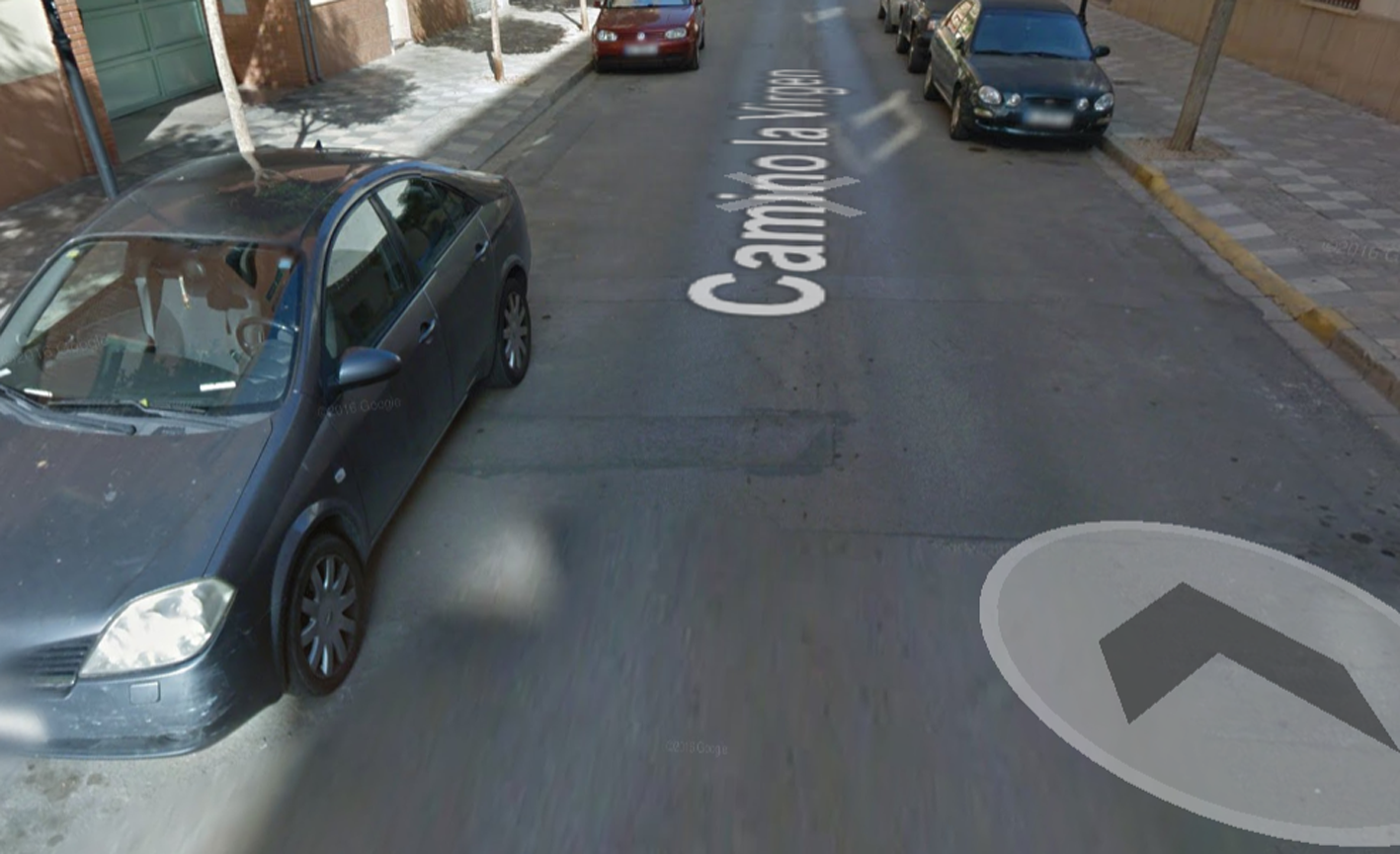 Calle Camino de la Virgen, en Albacete, donde han ocurrido los hechos.