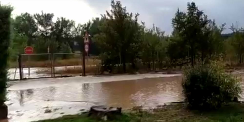 Imagen de las inundaciones que afectaron a las instalaciones del centro.