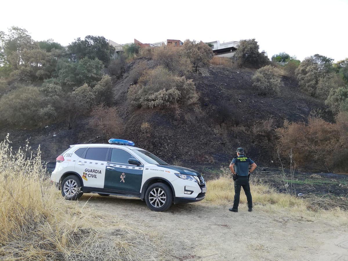 La Guardia Civil detuvo a un joven por el incendio de Escalona en agosto