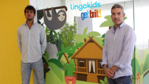 Luis González Blázquez, de Lingokids; y Víctor Vicente, director general de Get Brit!