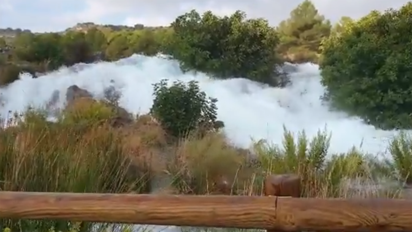 Las Lagunas de Ruidera, espectaculares tras las últimas crecidas debido a las lluvias.