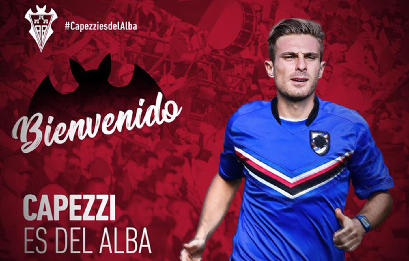 Leonardo Capezzi, de 24 años, viene cedido por la Sampdoria italiana.