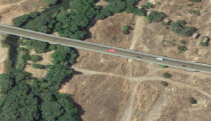 Imagen aérea del Puente del Alberche, en Talavera.