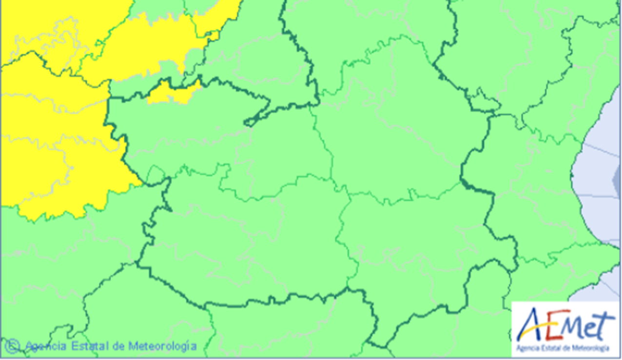 Tormentas y fuertes lluvias hoy en la Sierra de San Vicente, en la provincia de Toledo.