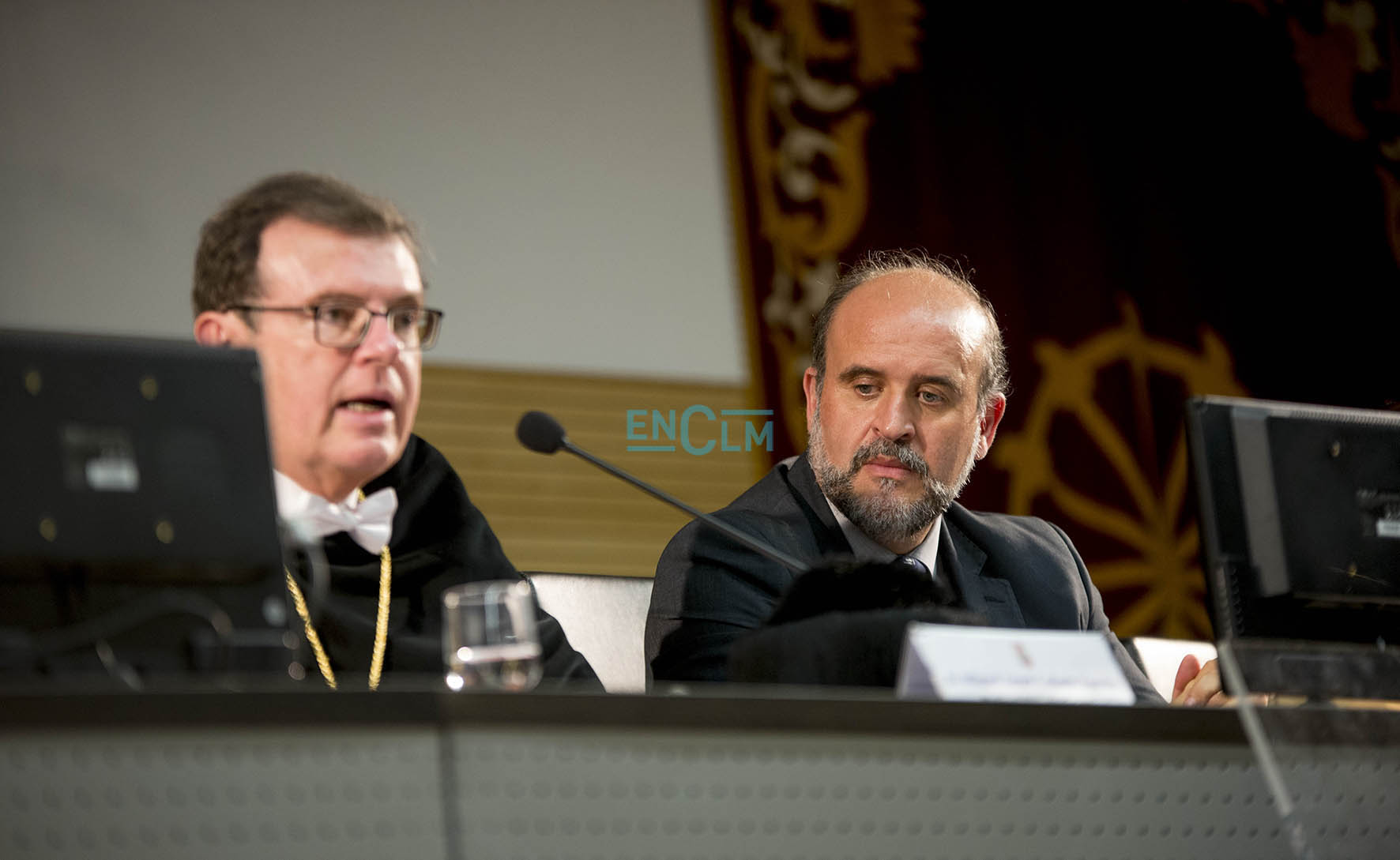 Miguel Ángel Collado durante la inauguración del curso académico de la UCLM.