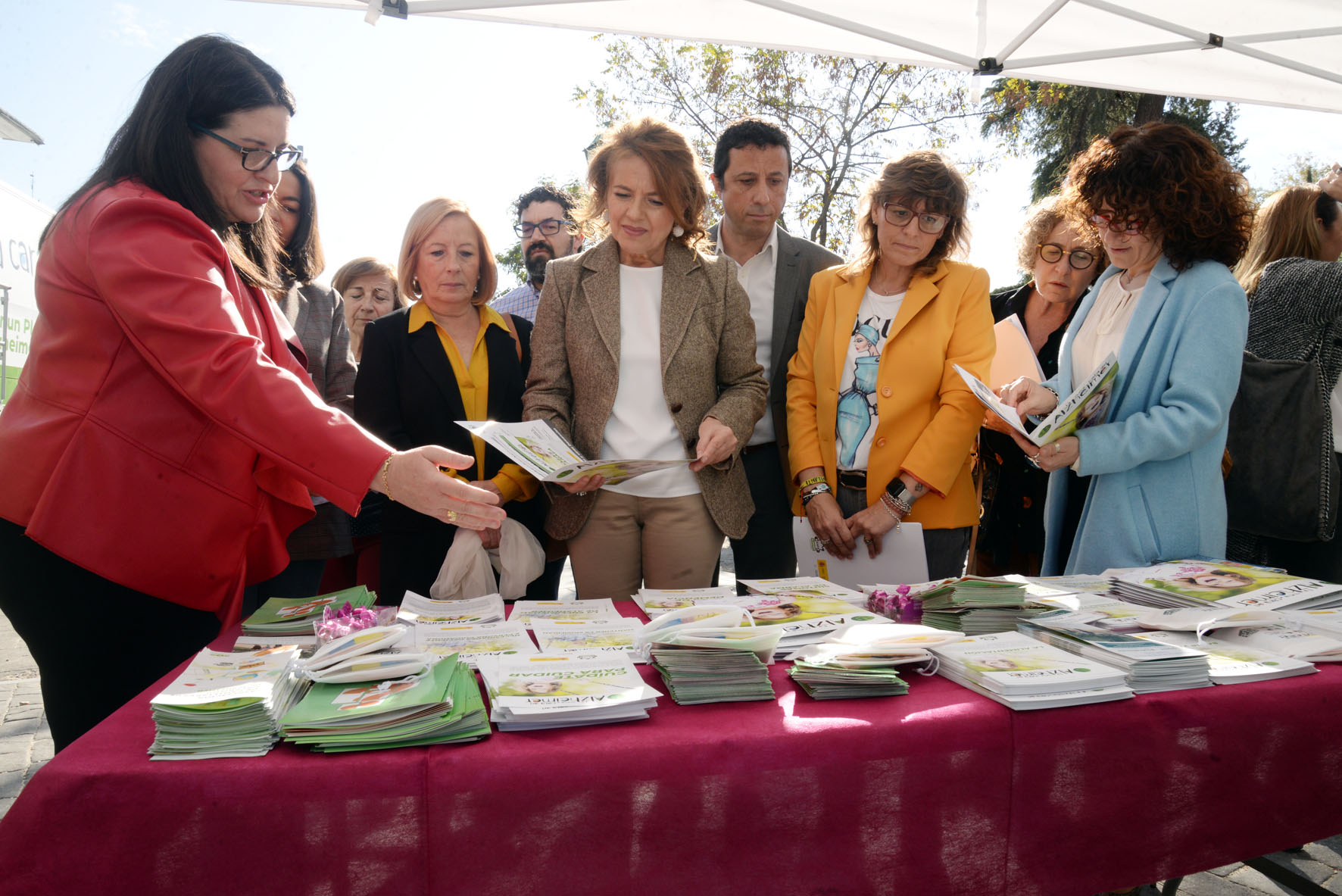 En el centro de la imagen, la consejera de Bienestar Social de CLM, Aurelia Sánchez.