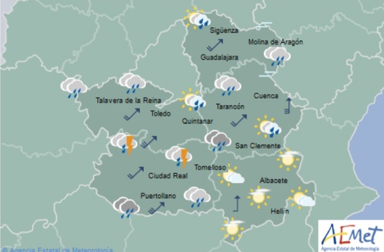 temperaturas Previsiones de Aemet para hoy, sábado 19 de octubre.