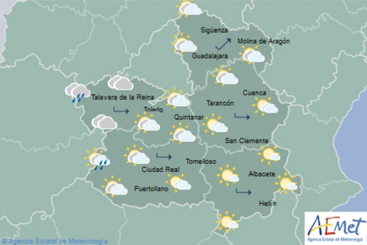 toledo Previsiones de Aemet para hoy, jueves 17.