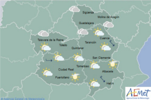 guadalajara Previsiones de Aemet para hoy, miércoles 30.