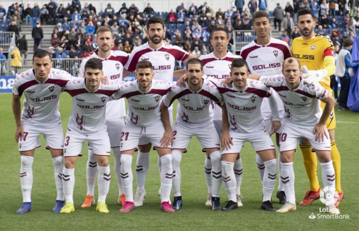 Formación del Albacete contra el Fuenlabrada