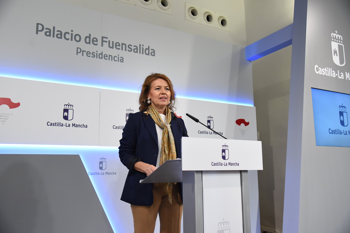 Rueda de prensa de Aurelia Sánchez.