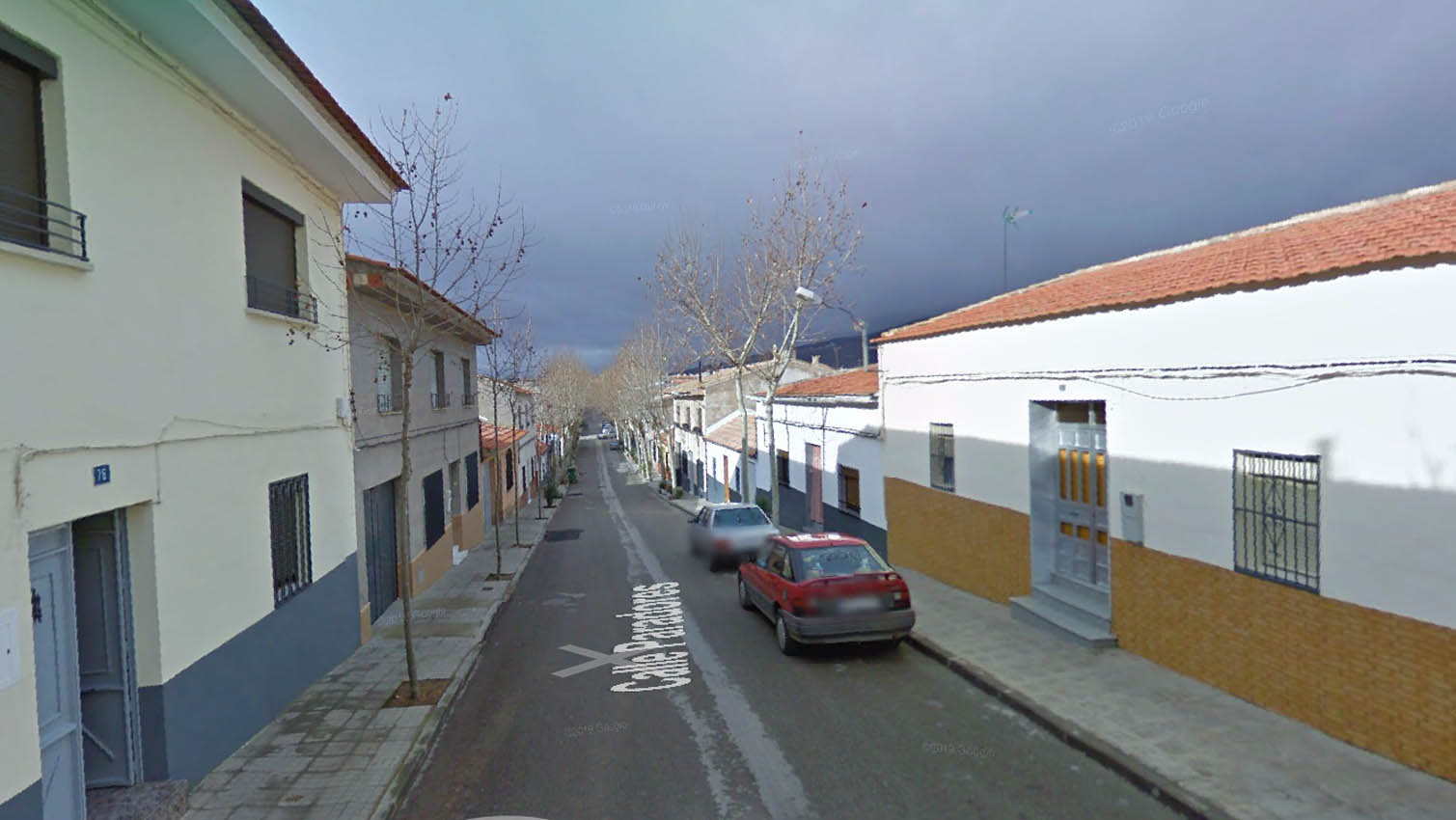 Imagen de la calle Paradores de Villarrubia de los Ojos, pero no el punto exacto.