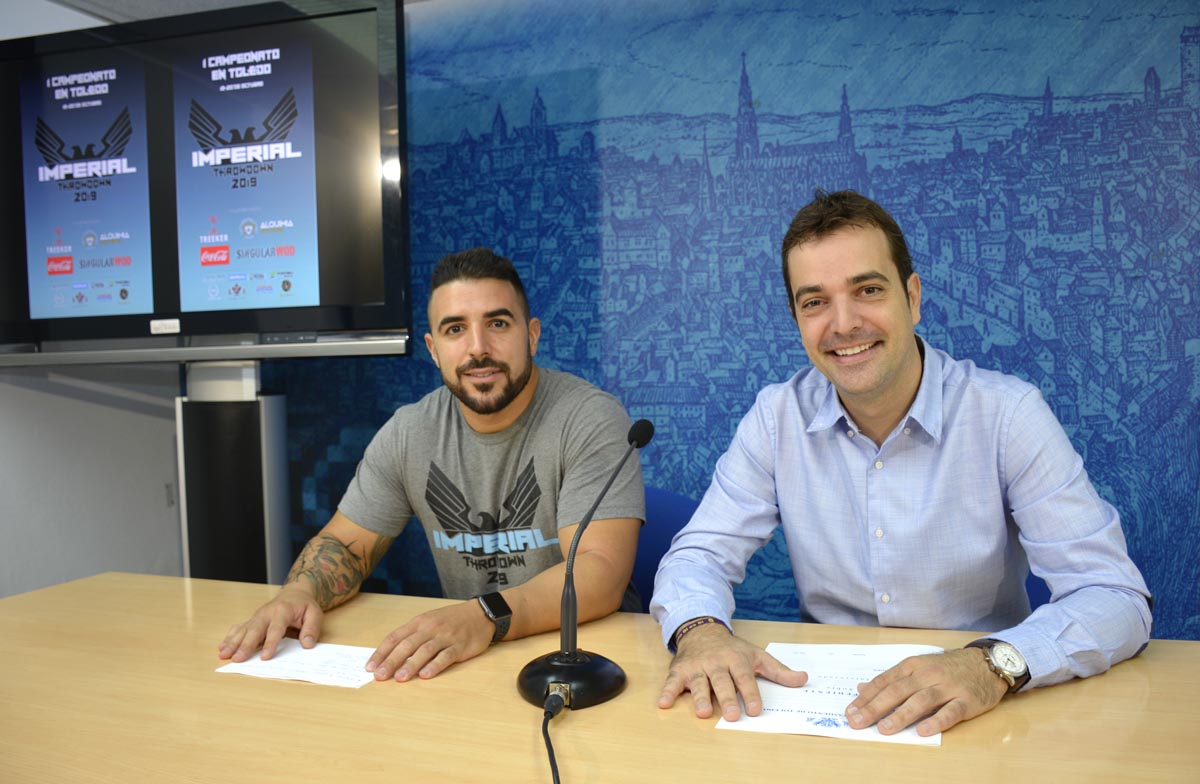 Javier García Ranchal (izquierda) y Pablo García, en la presentación de la prueba de CrossFit