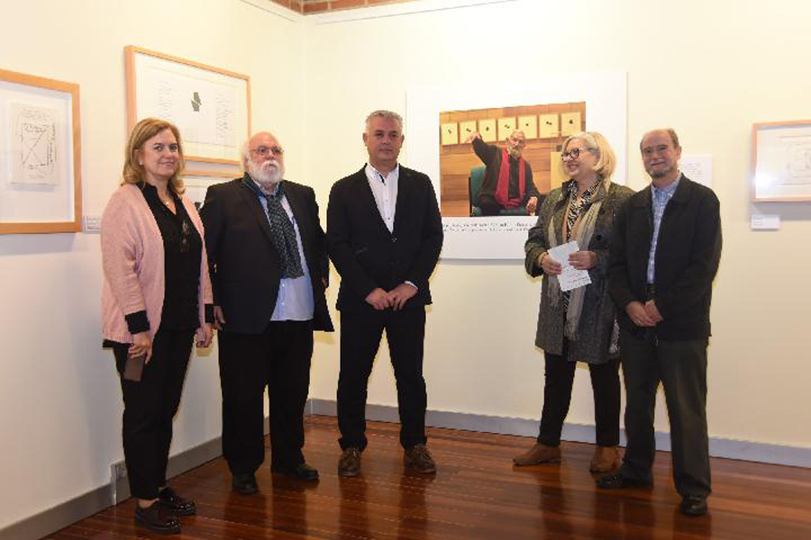 Inauguración de la exposición con obras de Jorge Oteiza.