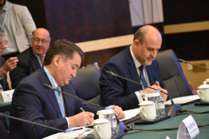 Guijarro en el I Foro Internacional de Cooperación y Desarrollo ‘Belt and Road’.