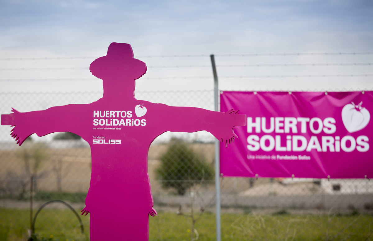 Huerto solidario de la Fundación Soliss.