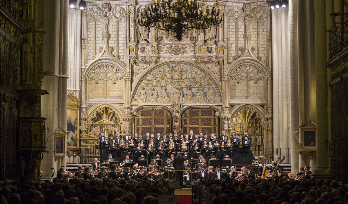Actuación del Coro y Orquesta del Teatro Real en la Catedral de Toledo el año pasado.