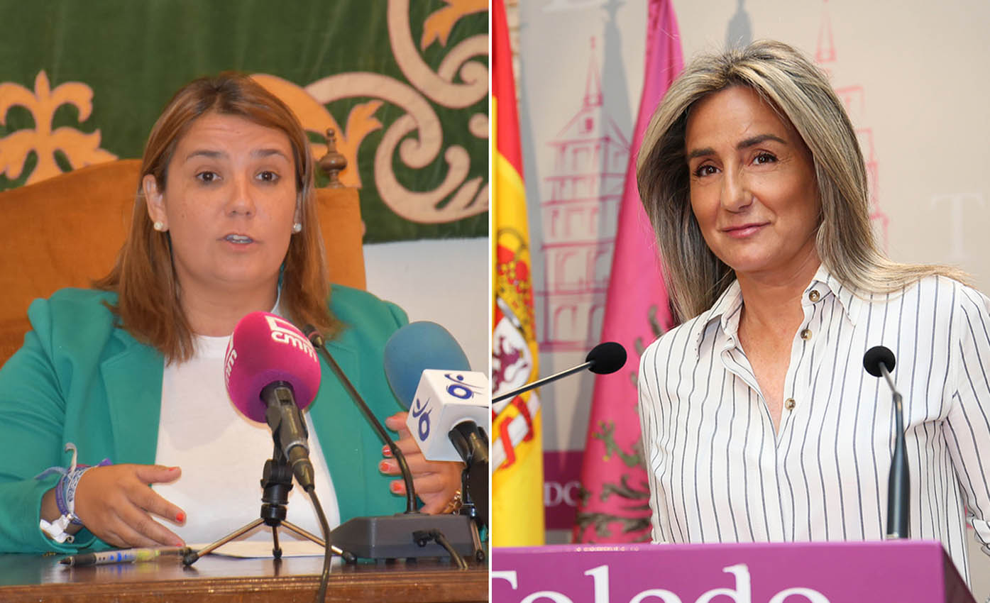 trasvase Tita García y Milagros Tolón, alcaldesa de Talavera y Toledo.