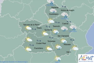 Previsiones de Aemet para hoy, jueves 14.