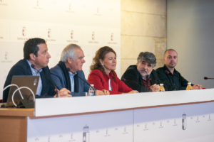 Aurelia Sánchez en la inauguración del seminario "Creación de una red de barrios en CLM".