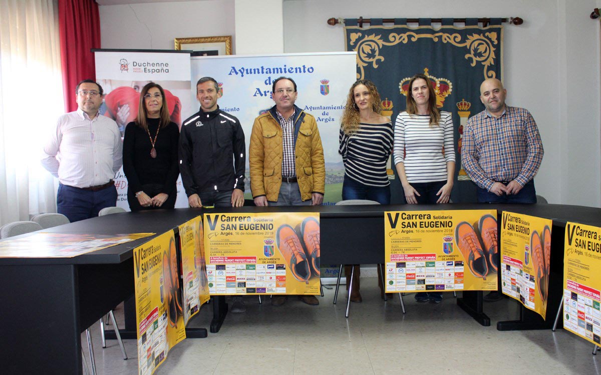 Presentación de la carrera contra la distrofia muscular en Argés