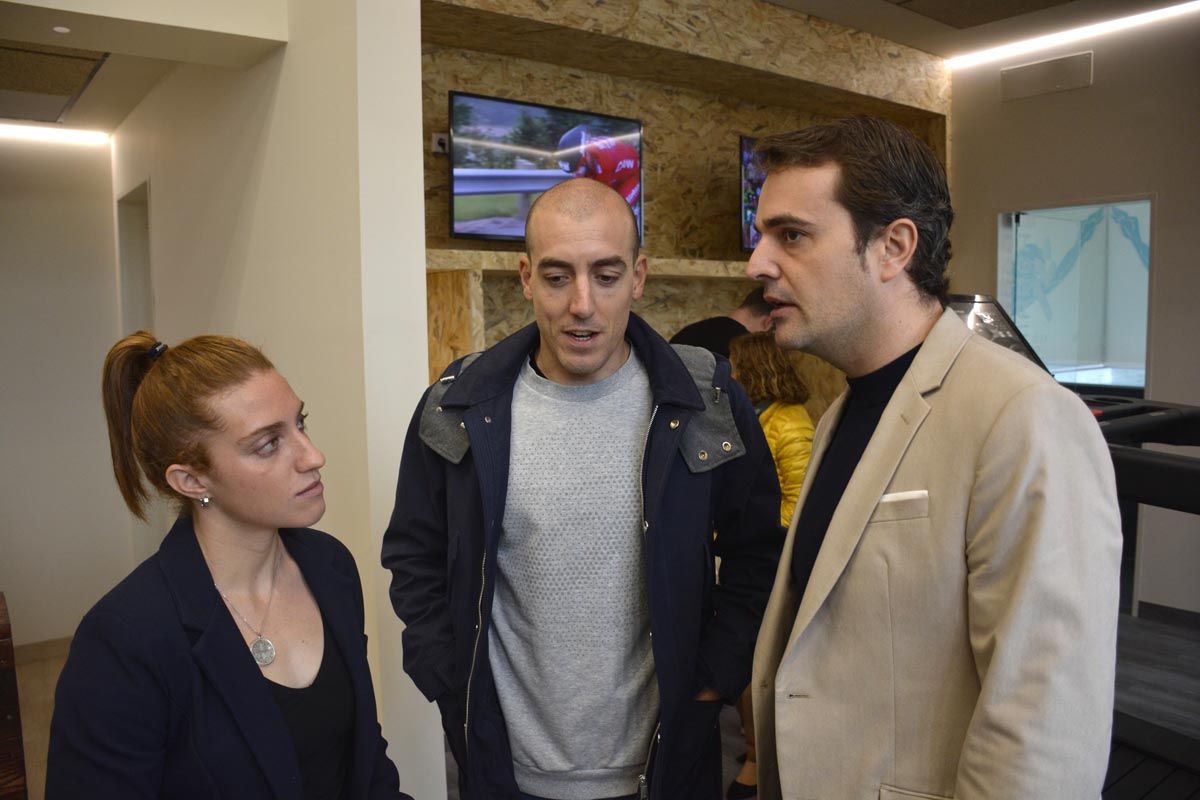 Fernando Alarza y Pablo García, en la inauguración del Centro de Alto Rendimiento de triatlón de Toledo